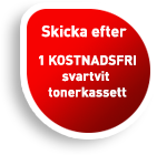 Kostnadsfri svartit tonerkasett