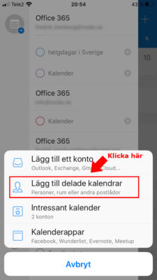 Outlook-lagg-till-delad-kalender-iOS