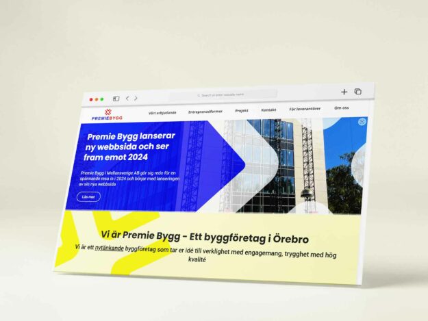 ny hemsida till byggföretaget premie bygg